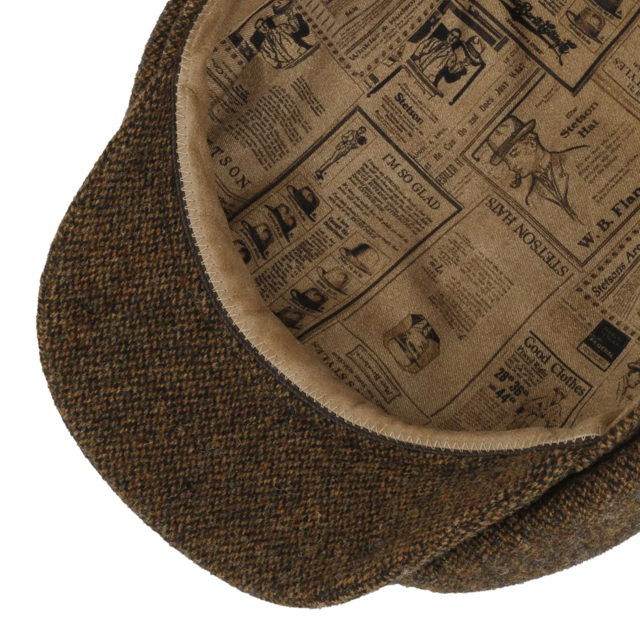 Hatteras Wool Melange Flat Cap by Stetson