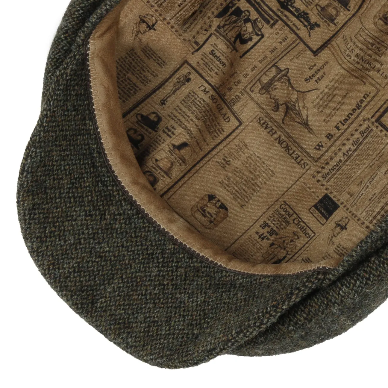 Hatteras Wool Melange Flat Cap by Stetson