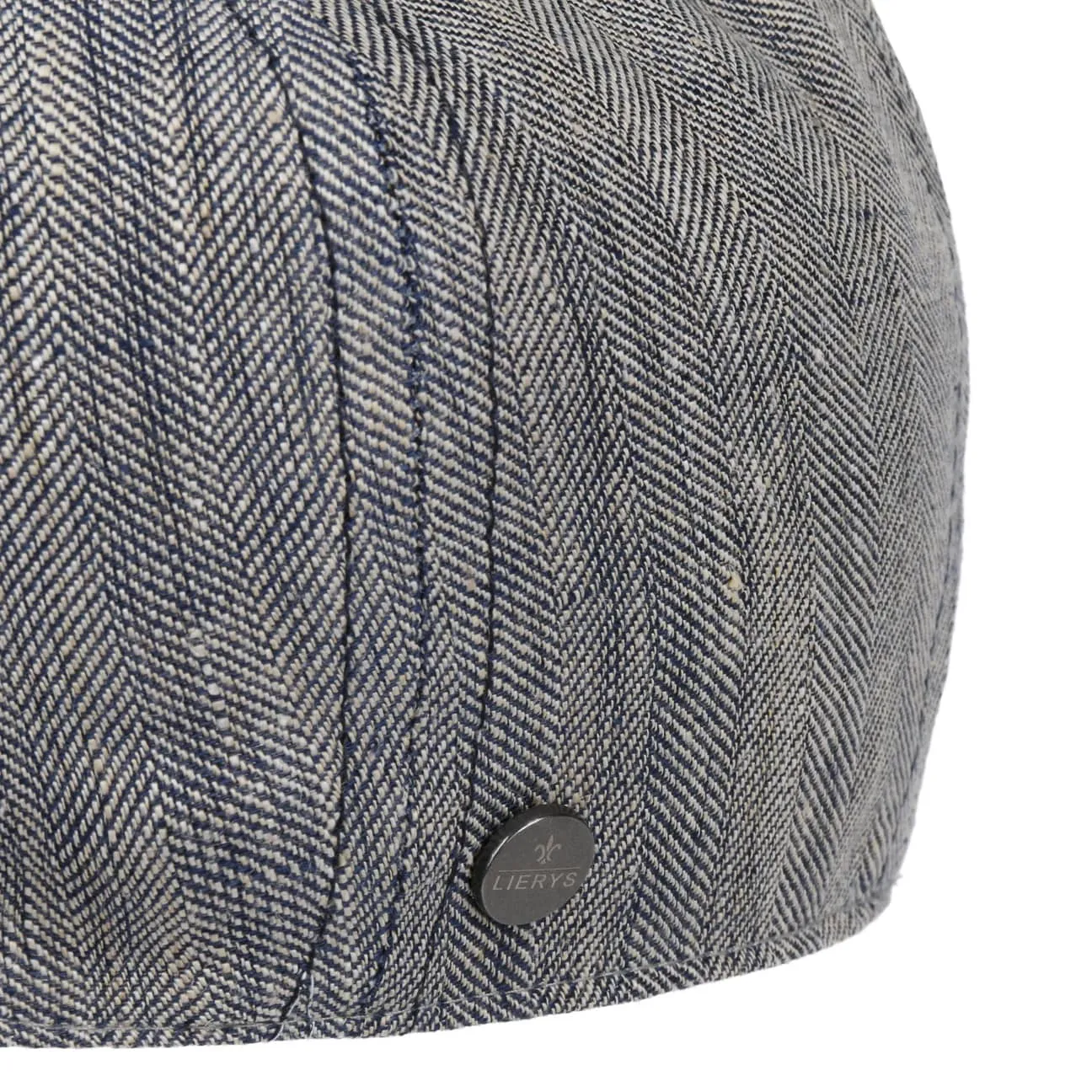 Herringbone Linen Newsboy Cap by Lierys