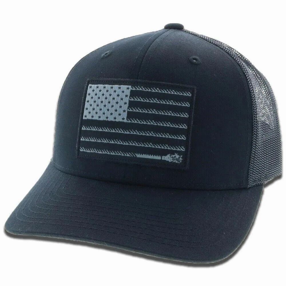 HOOey Liberty Roper (Black) - Trucker Cap