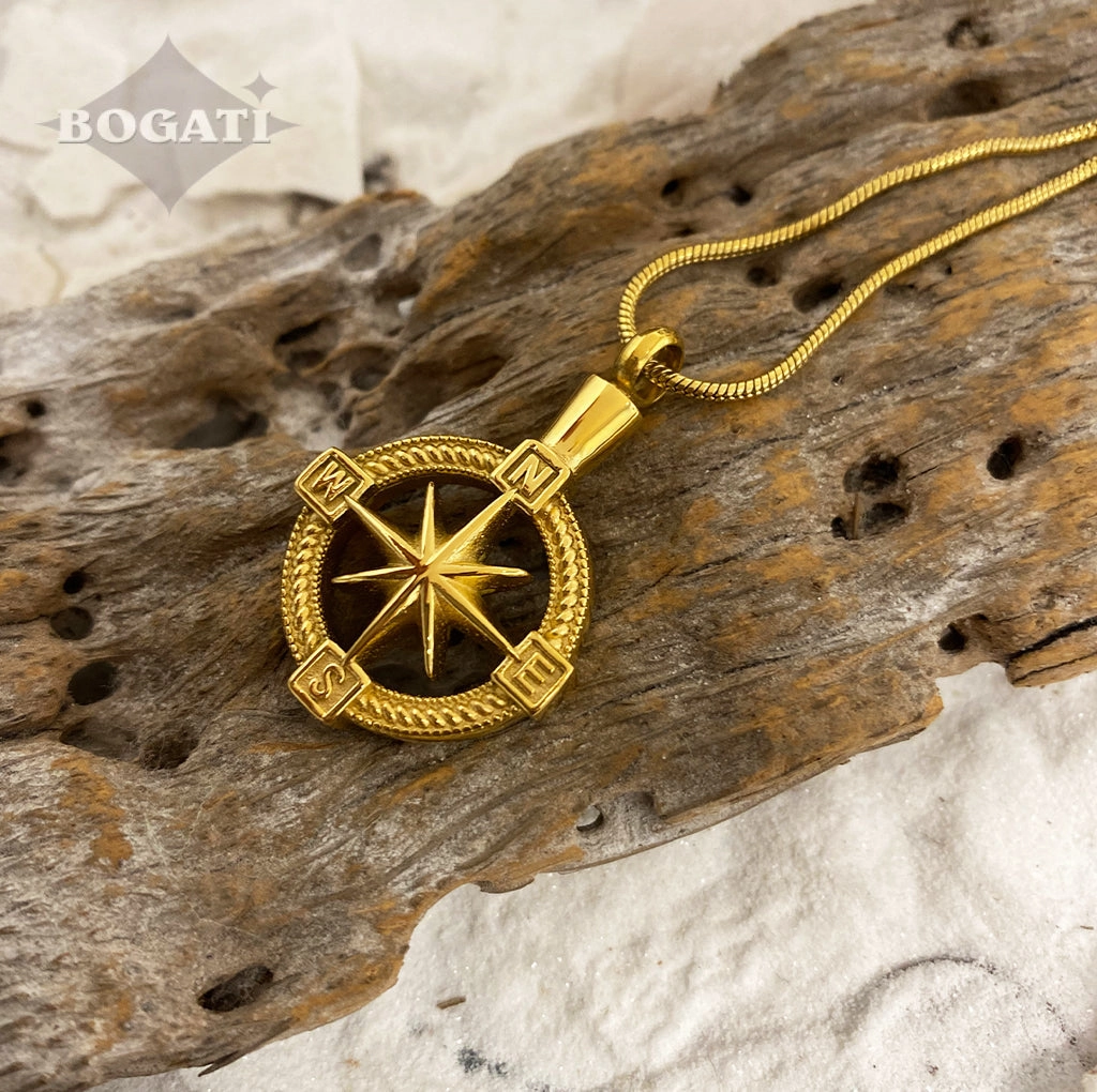 J-124 - NorthStar Compass - Pendant with Chain