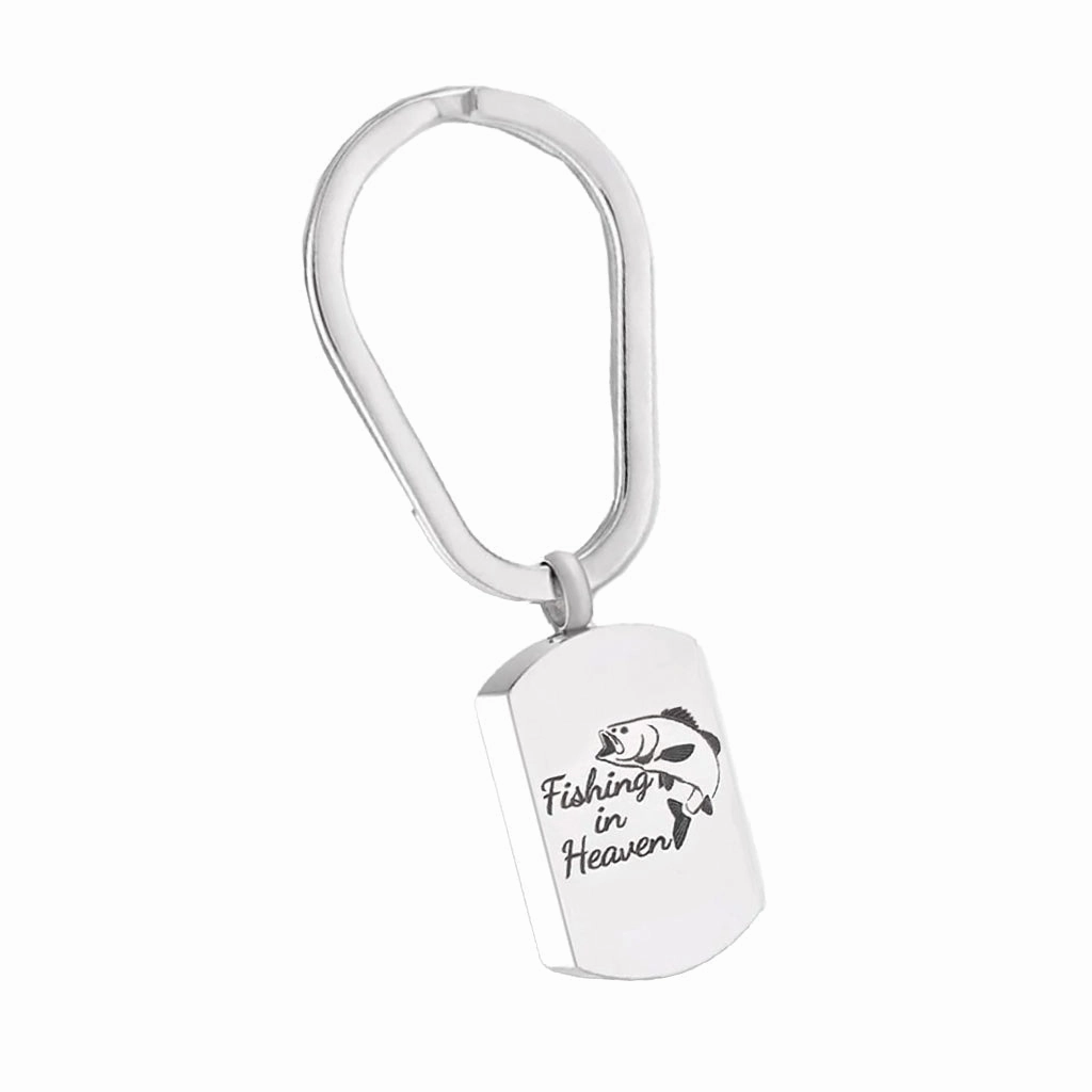J-726  "Fishing in Heaven" Tag  - Keychain