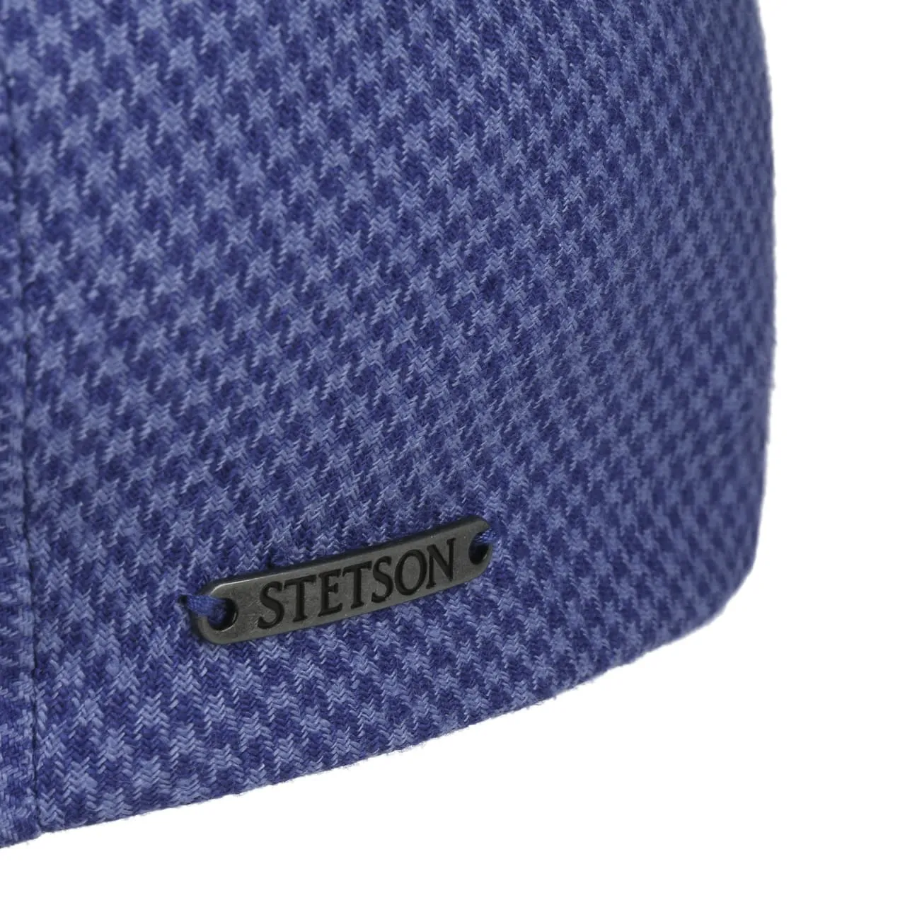 Kent Houndstooth Golf Flat Cap by Stetson