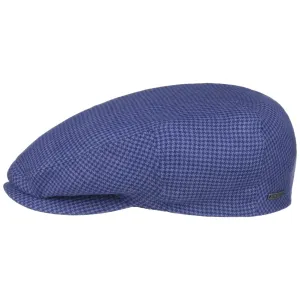 Kent Houndstooth Golf Flat Cap by Stetson