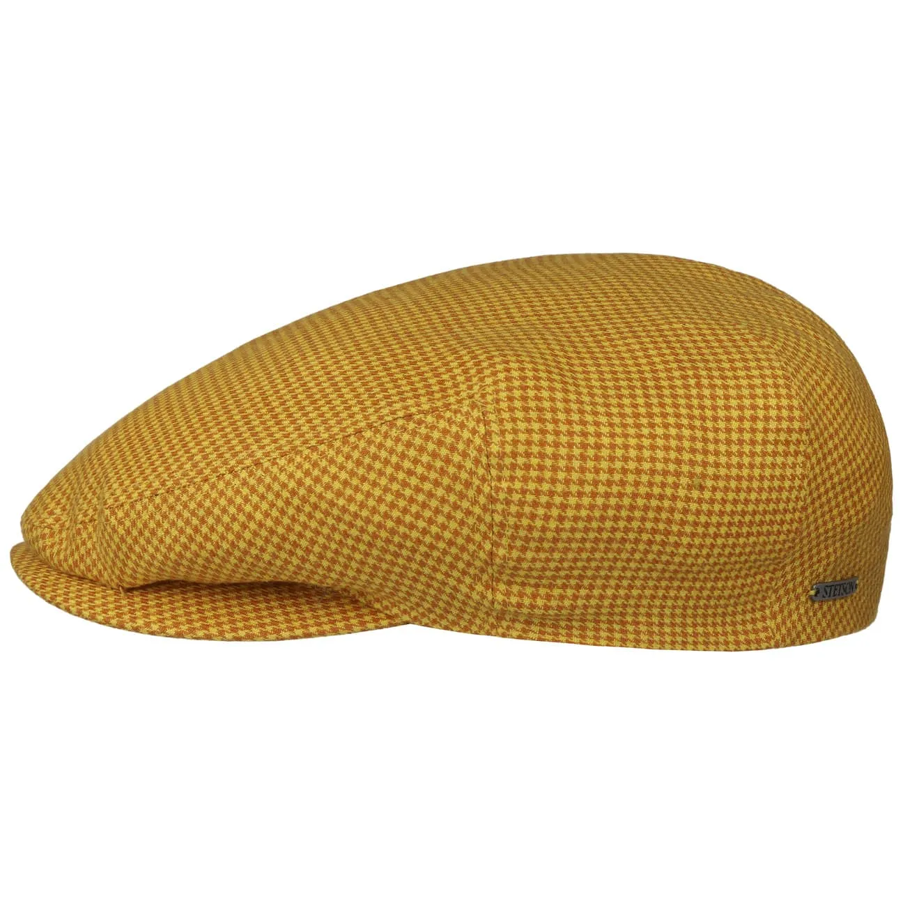 Kent Houndstooth Golf Flat Cap by Stetson