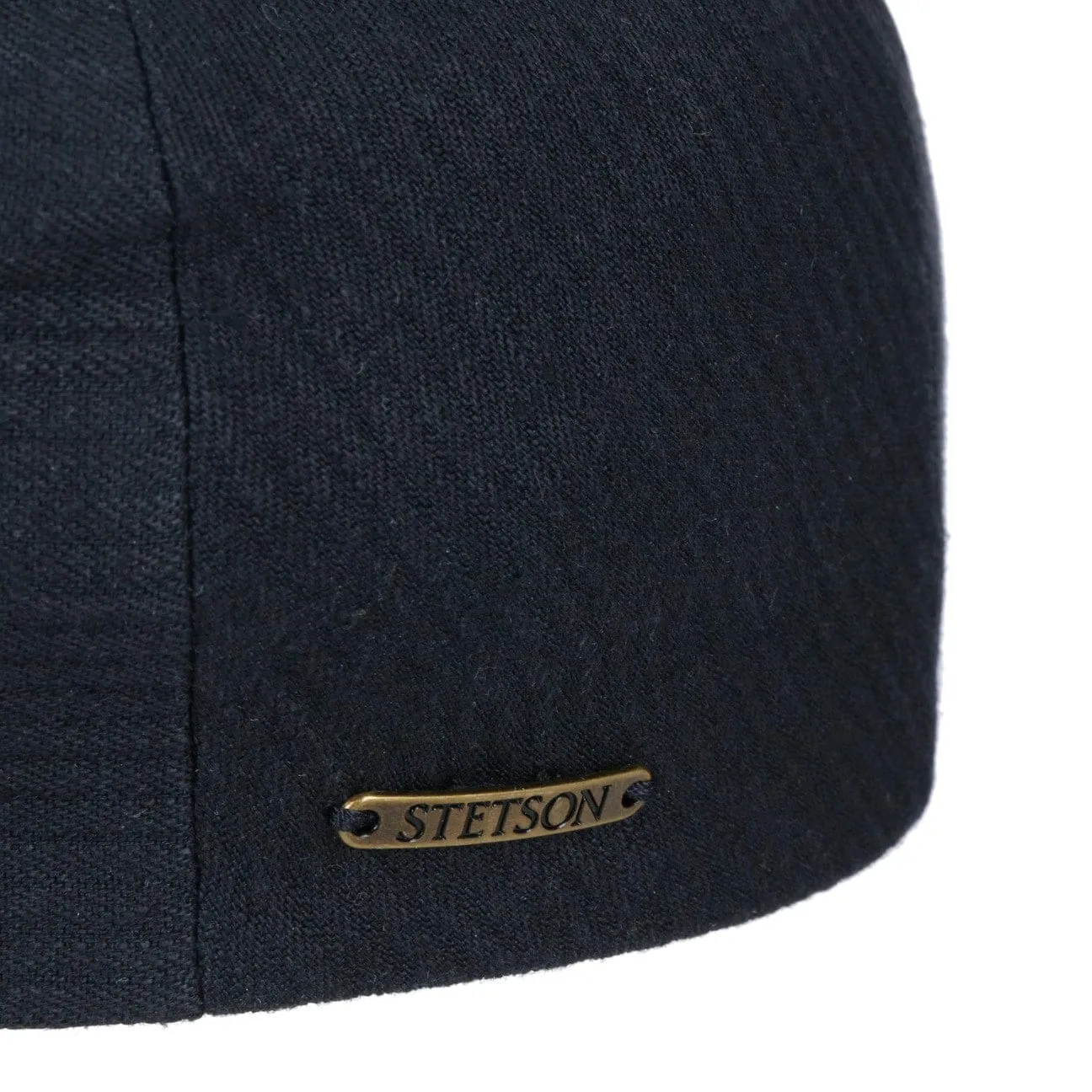 Kent Structure Linen Flat Cap by Stetson