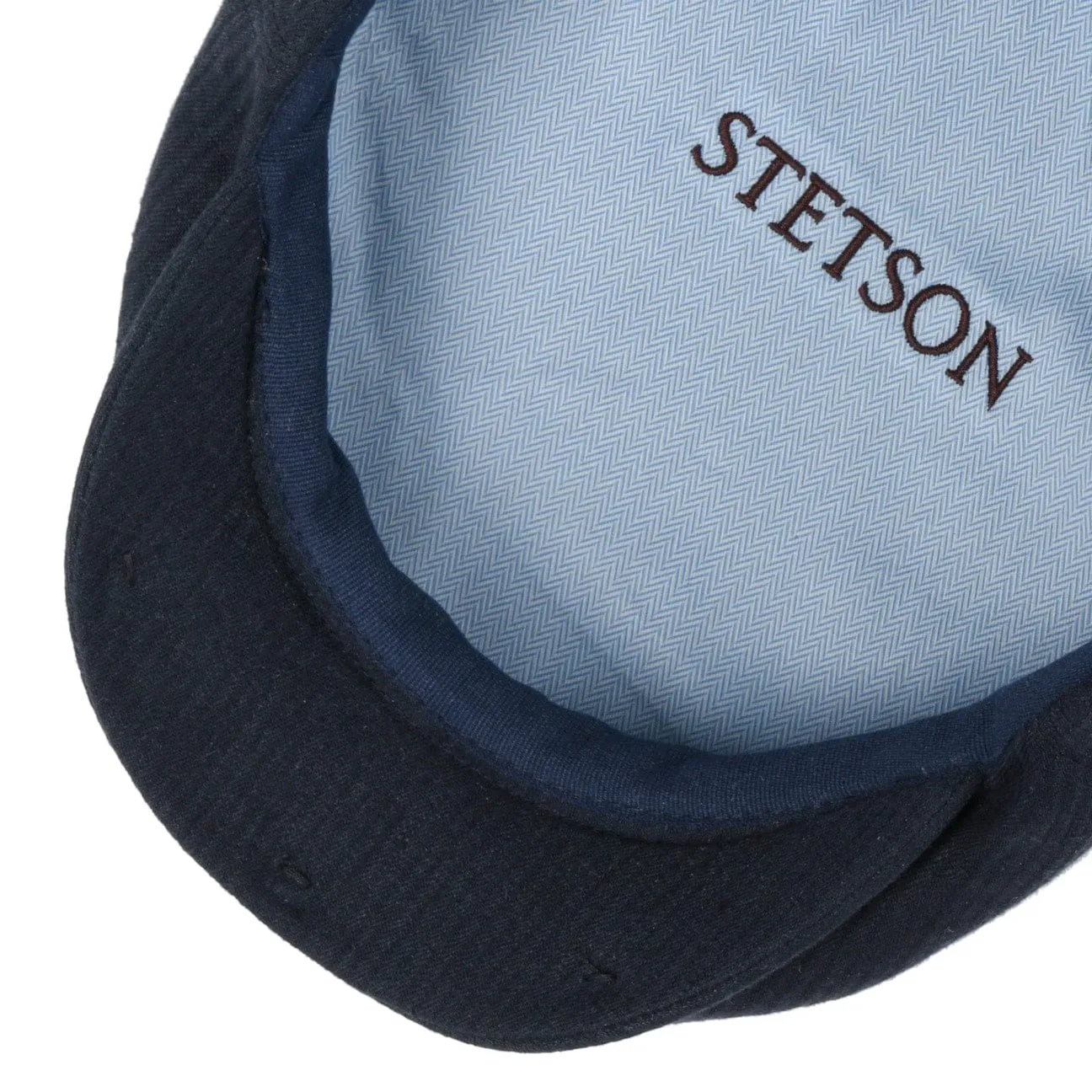 Kent Structure Linen Flat Cap by Stetson