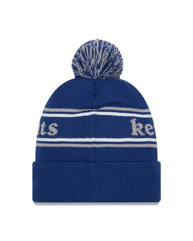 Kentucky Wildcats Blue New Era Marquee Cuffed Knit Hat with Pom