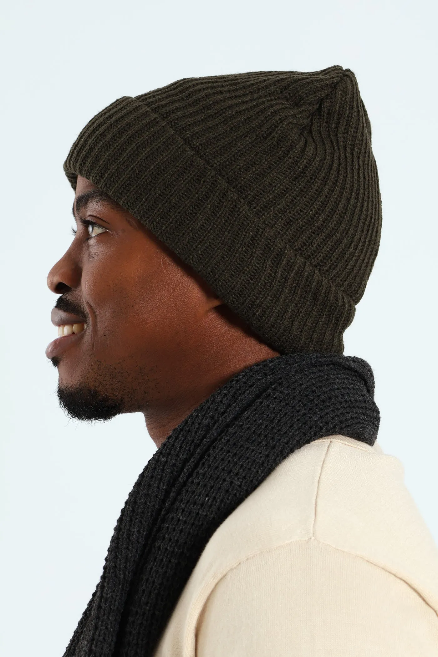 Knit Beanie - Dark Fatigue