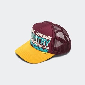 KOUNTRY DIRTY SHRINK Trucker CAP - Burgundy x Gold