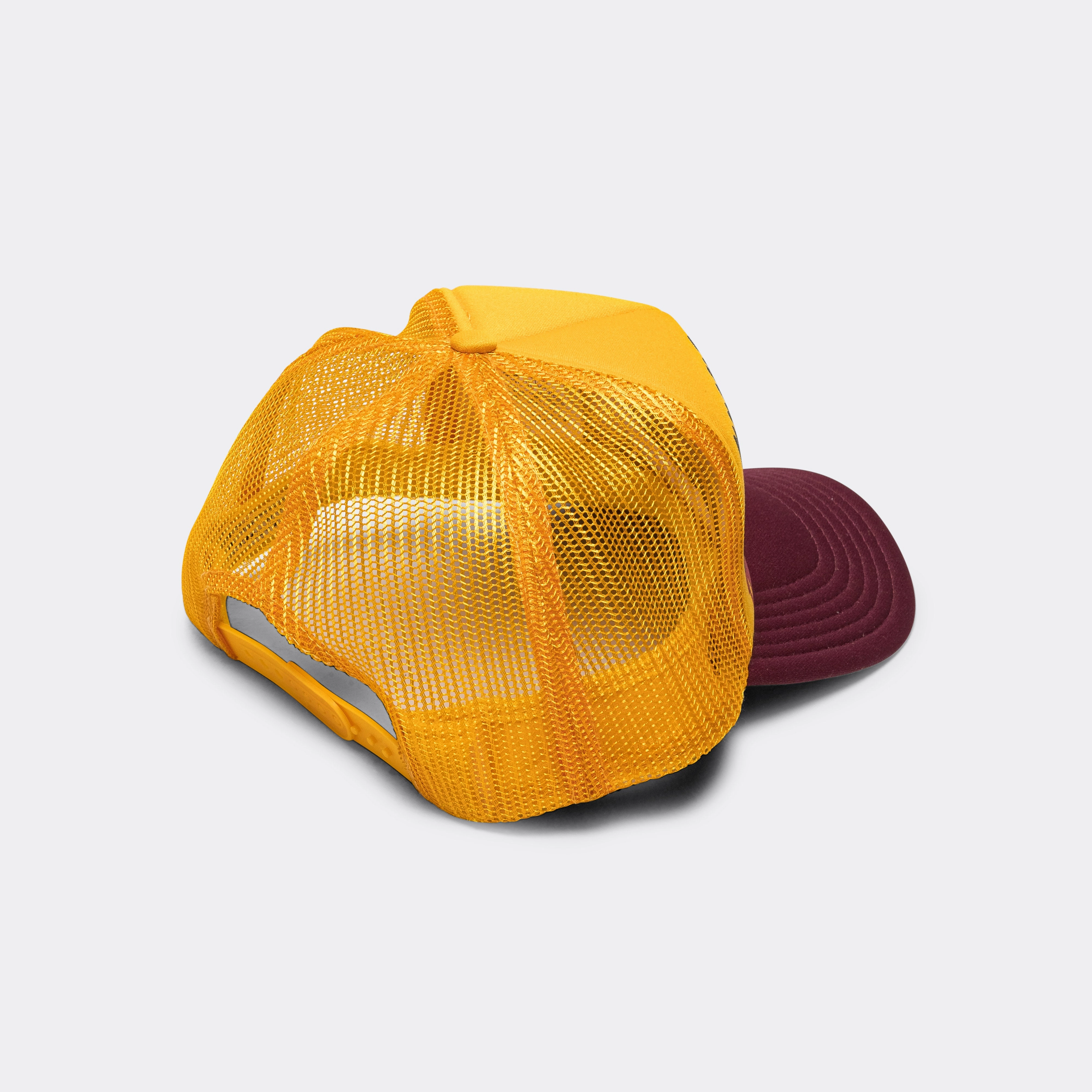 KOUNTRY DIRTY SHRINK Trucker CAP - Gold x Burgundy