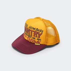 KOUNTRY DIRTY SHRINK Trucker CAP - Gold x Burgundy