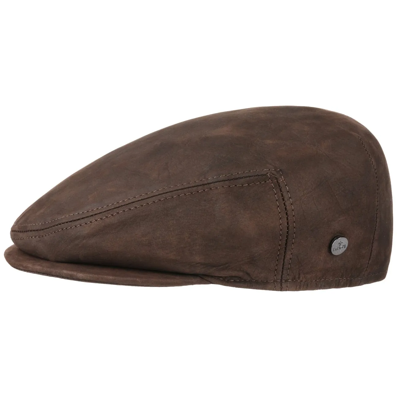 Leather Flat Cap by Lierys