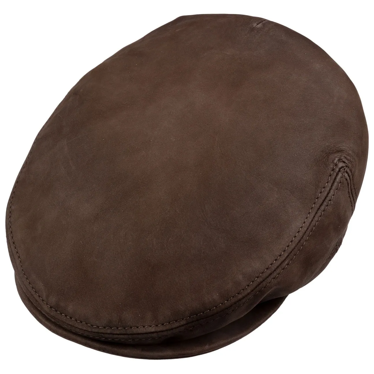 Leather Flat Cap by Lierys