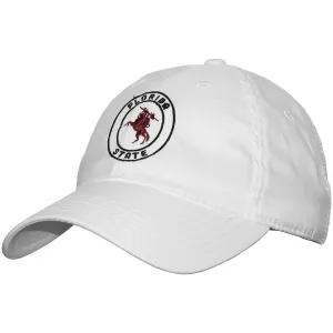 Legacy Florida State Unconquered Silhouette Design Adjustable Cool Fit Cap - White