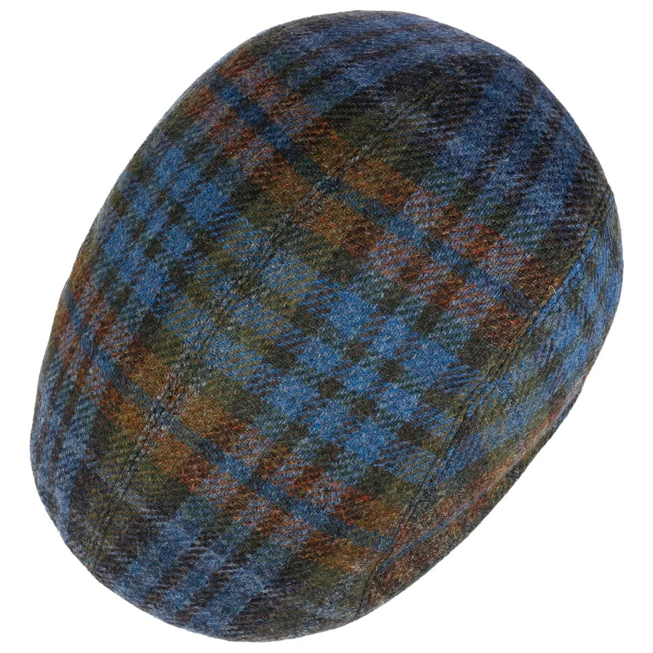 Lennart Check Shetland Flat Cap by Mayser