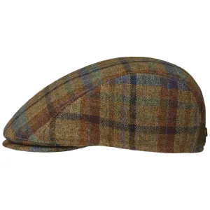 Lennart Check Shetland Flat Cap by Mayser