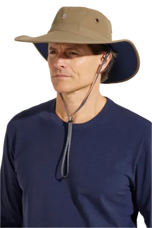 Leo Shapeable Wide Brim Hat | Khaki/Navy