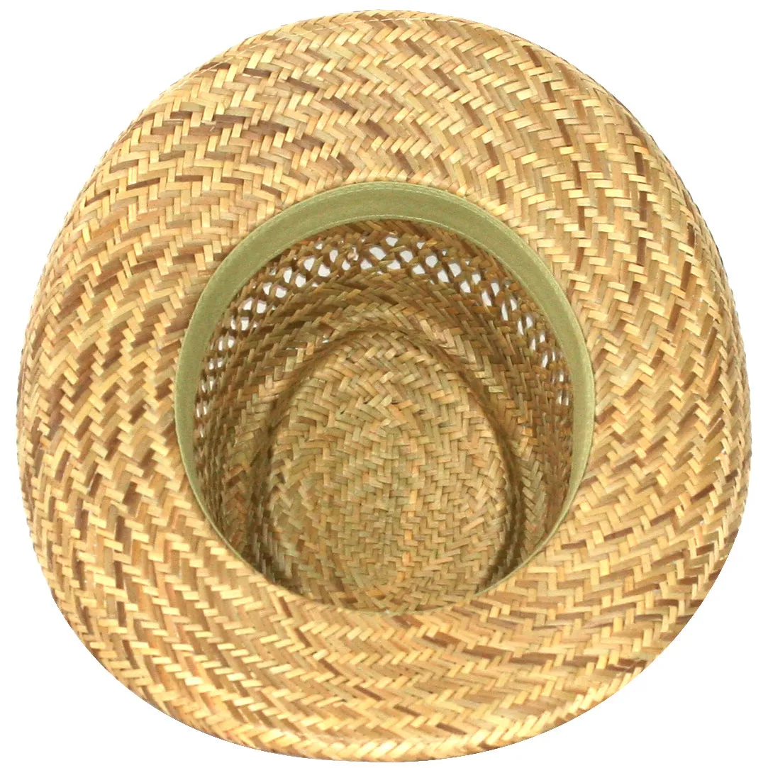 Lindu Straw Vented Gambler Hat by Broner