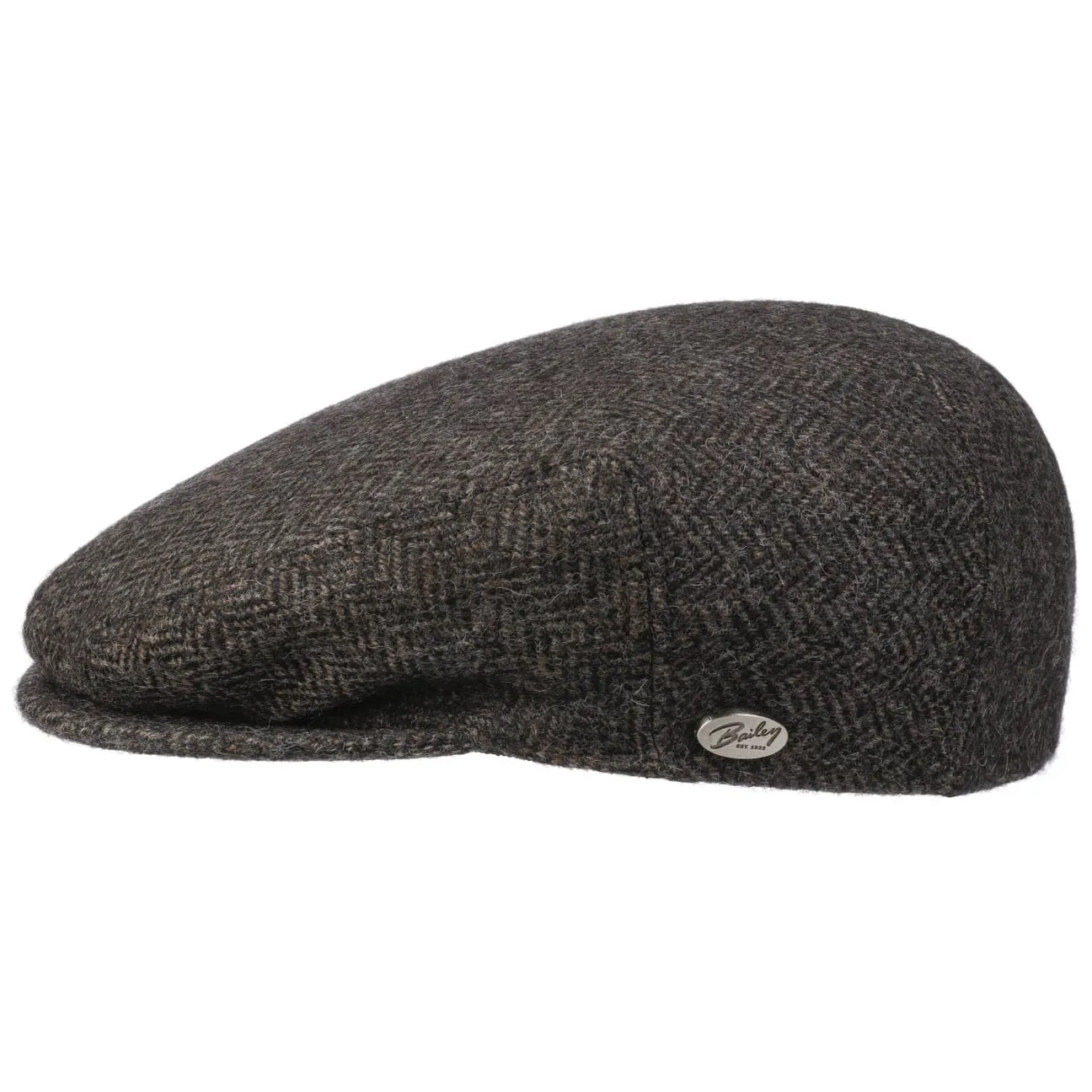 Lord Herringbone Flat Cap by Bailey 1922