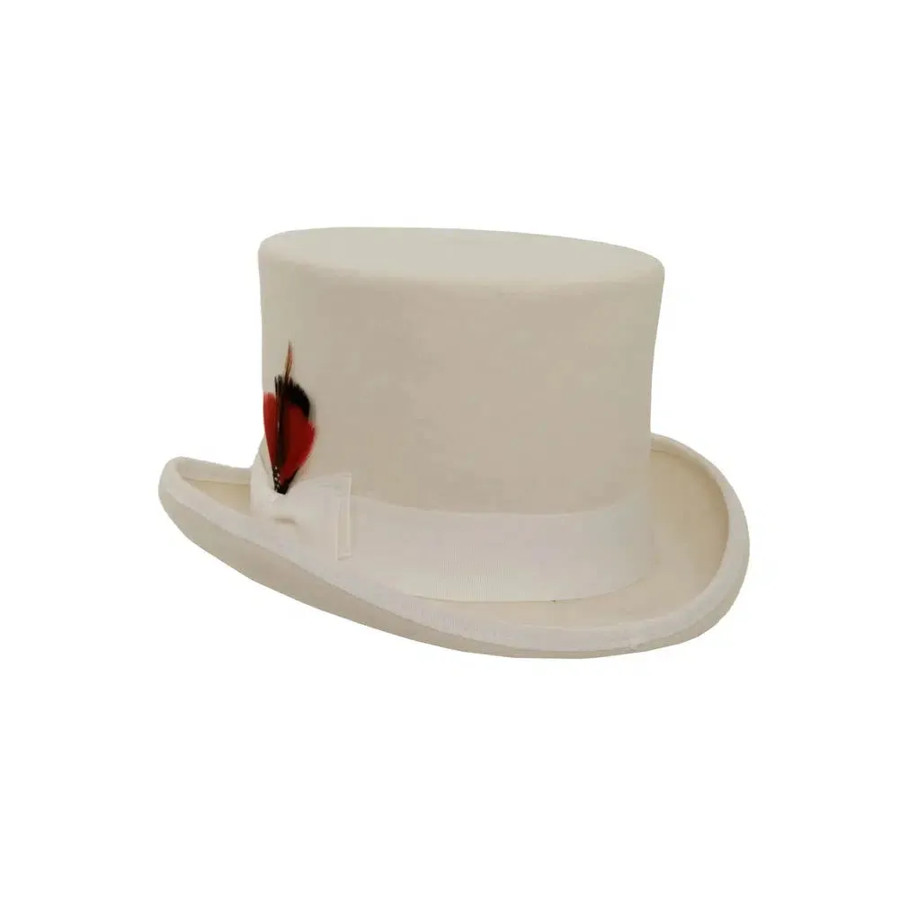 Majestic | Mens Wool Top Hat with Carriage Hat Band
