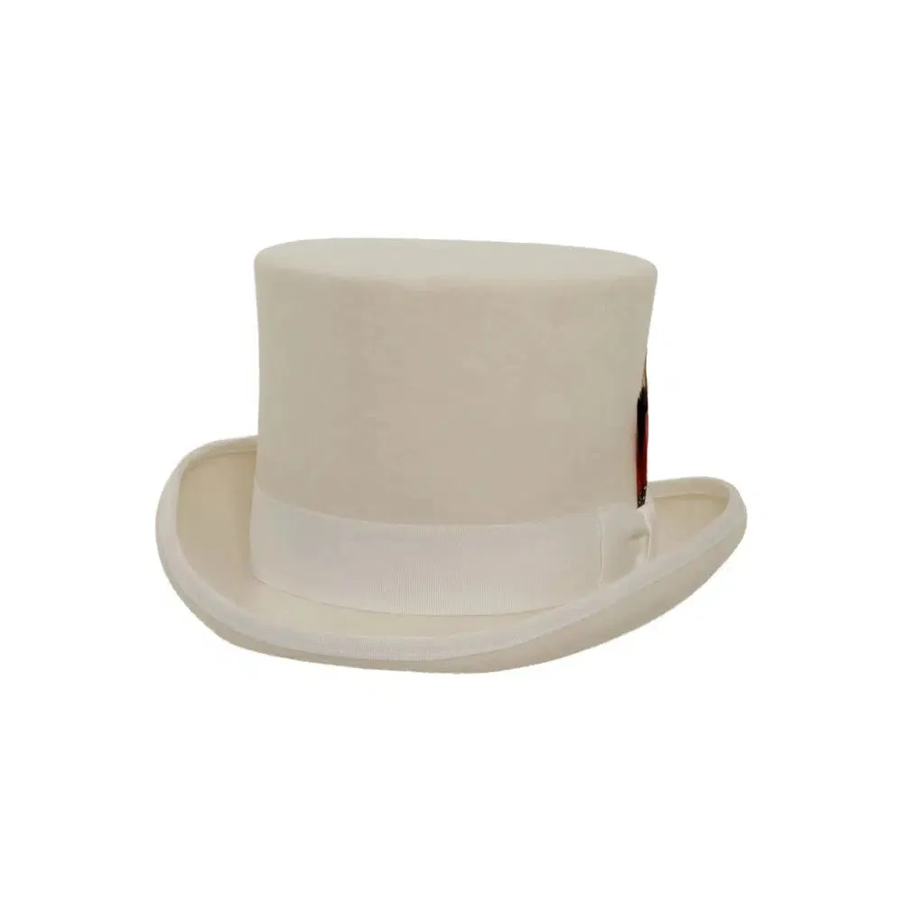 Majestic | Mens Wool Top Hat with Carriage Hat Band