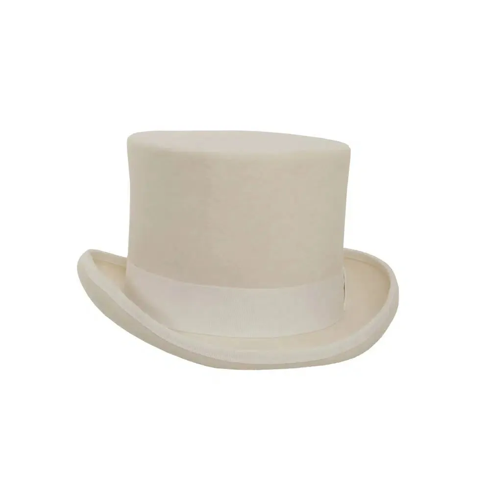Majestic | Mens Wool Top Hat with Carriage Hat Band