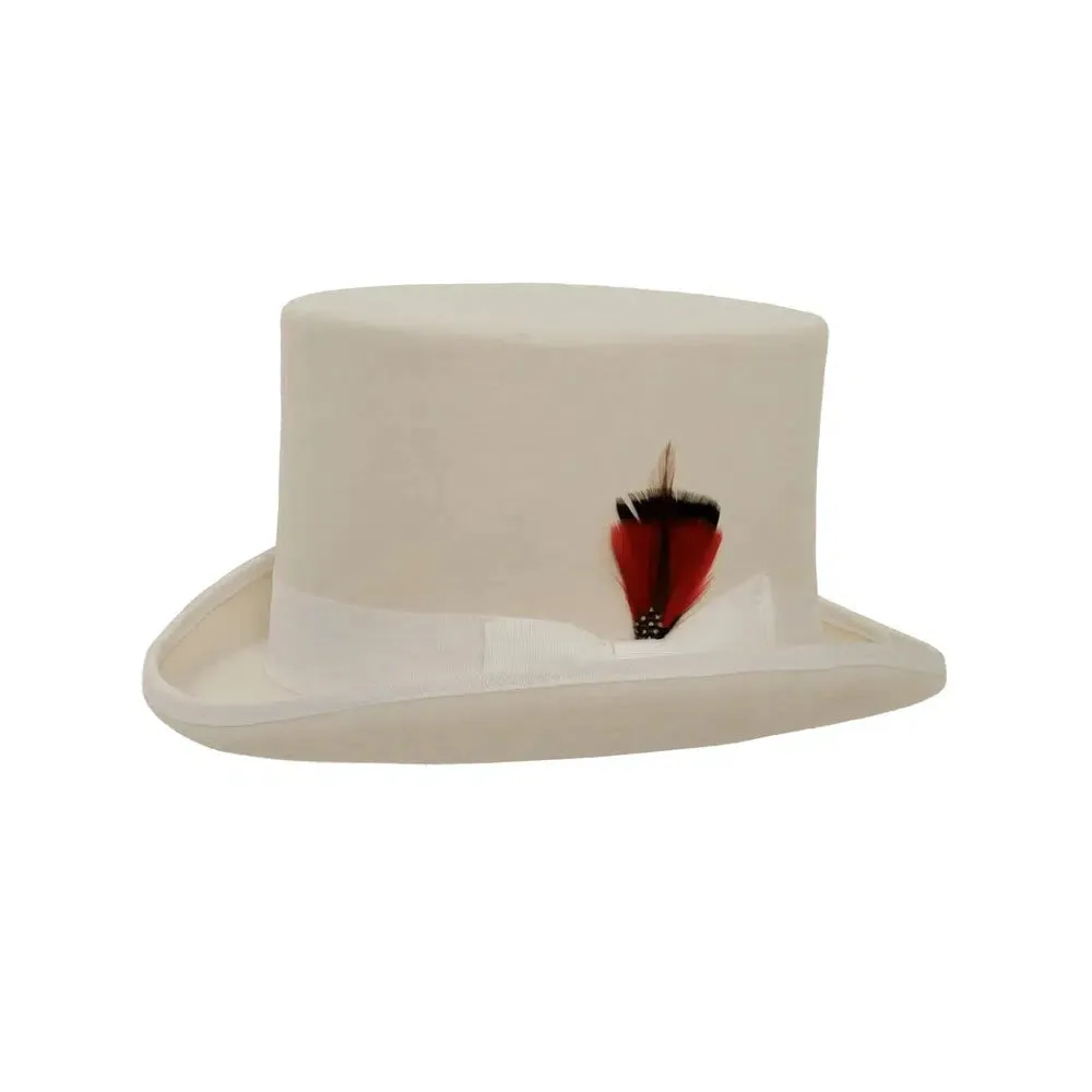 Majestic | Mens Wool Top Hat with Carriage Hat Band