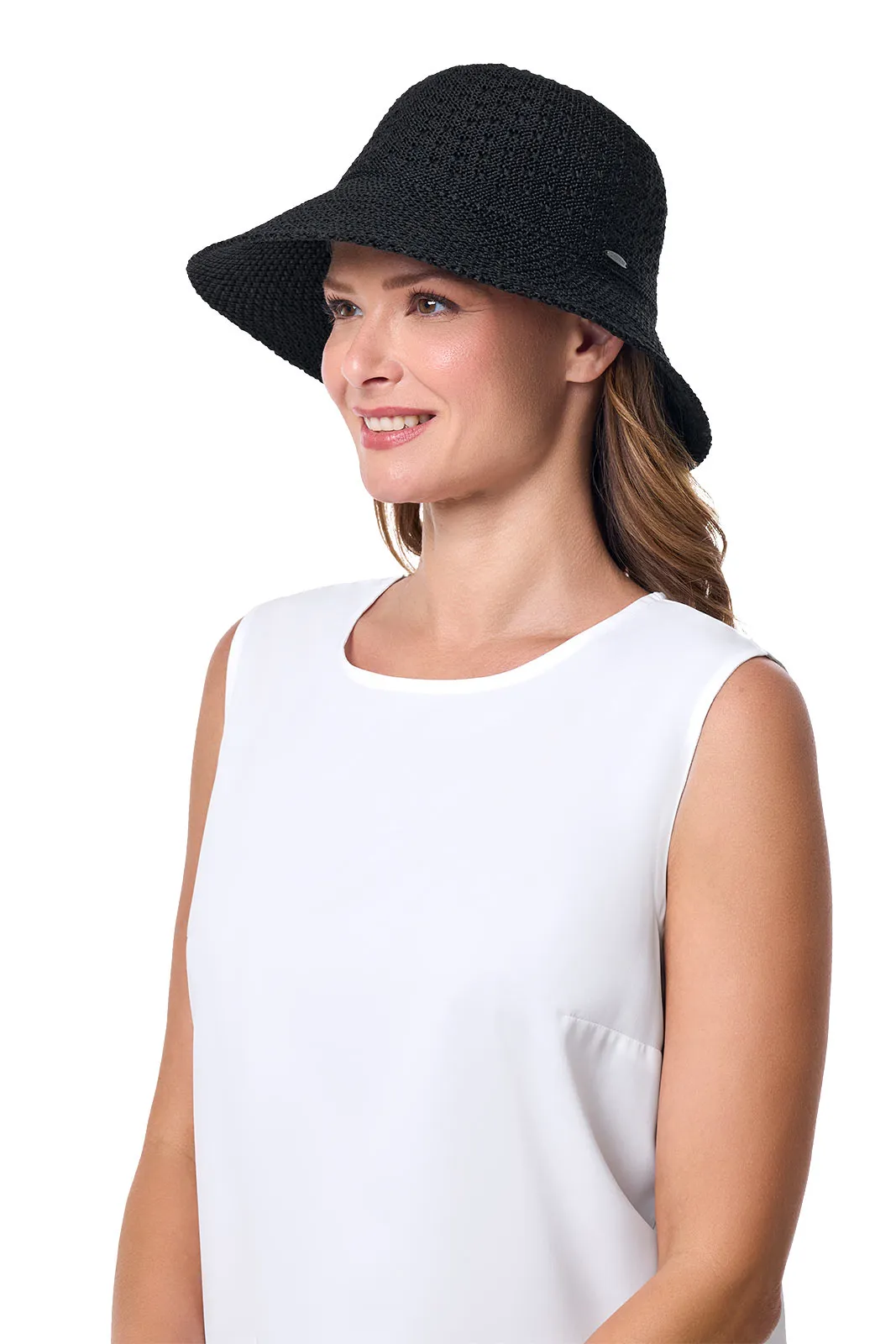 Marina Cloche Sun Hat | Black