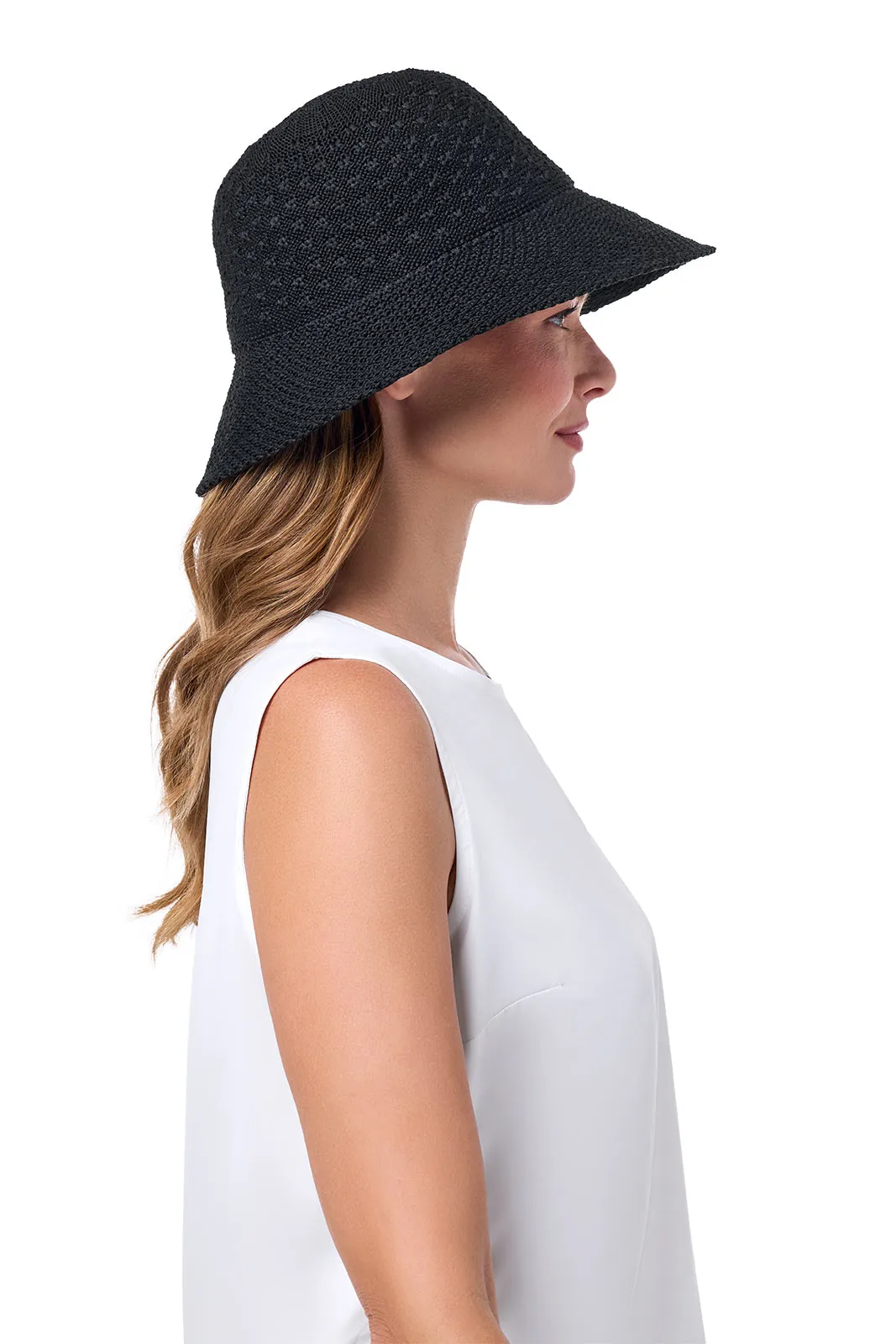 Marina Cloche Sun Hat | Black