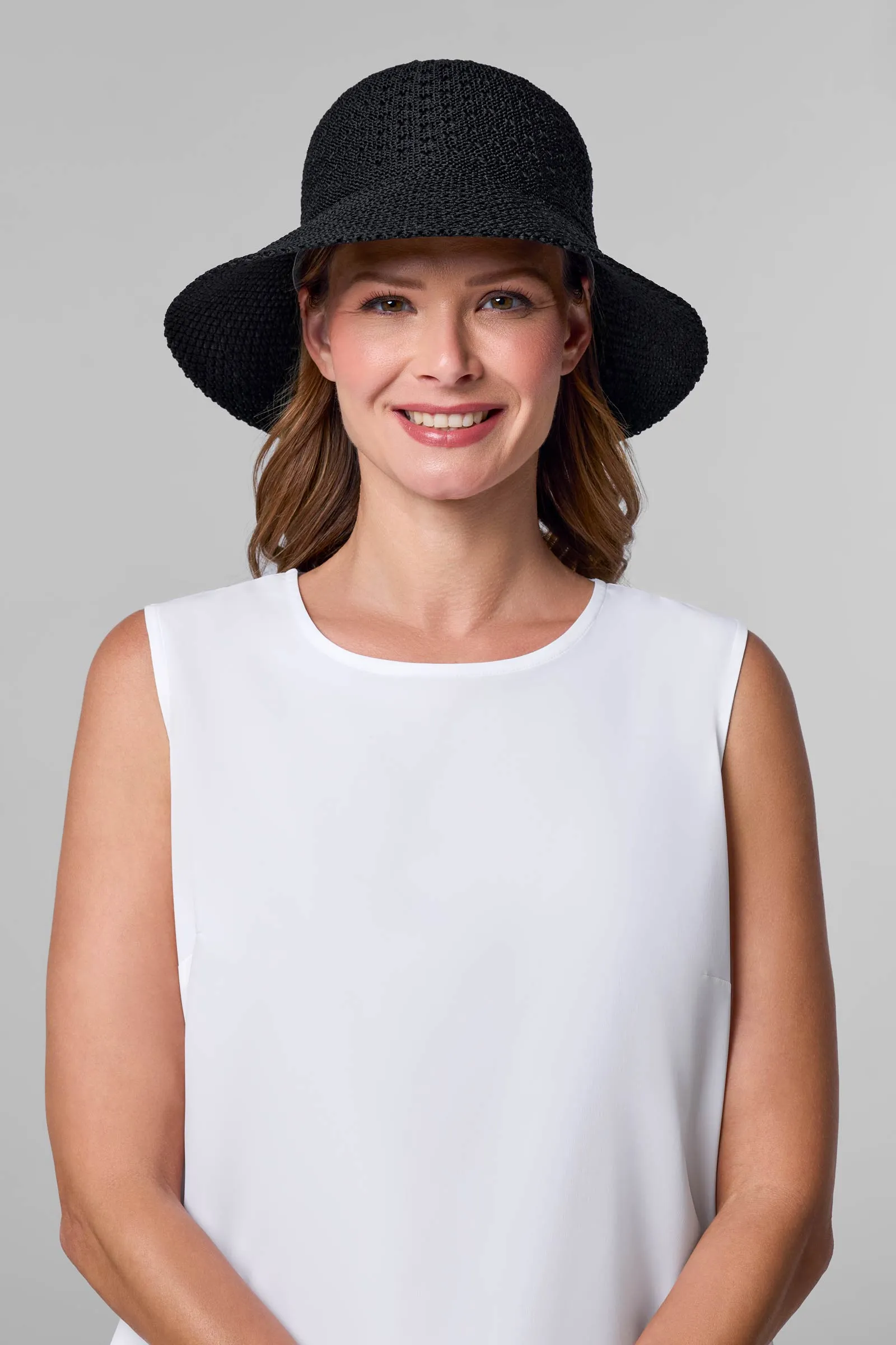 Marina Cloche Sun Hat | Black