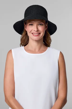 Marina Cloche Sun Hat | Black