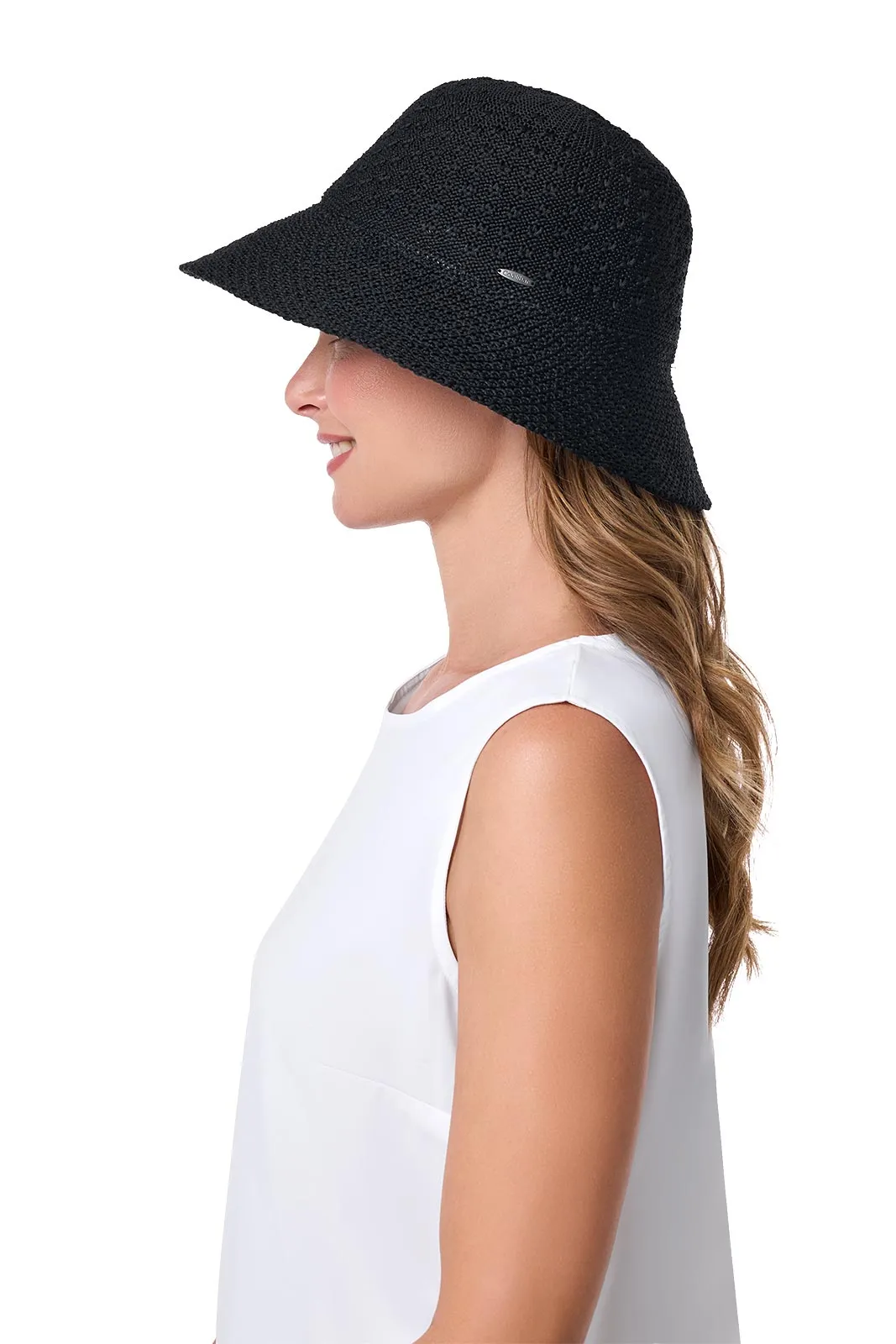 Marina Cloche Sun Hat | Black