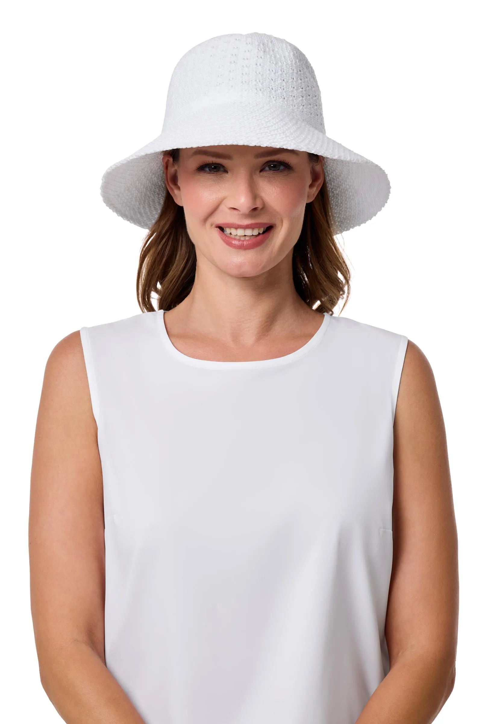 Marina Cloche Sun Hat | White