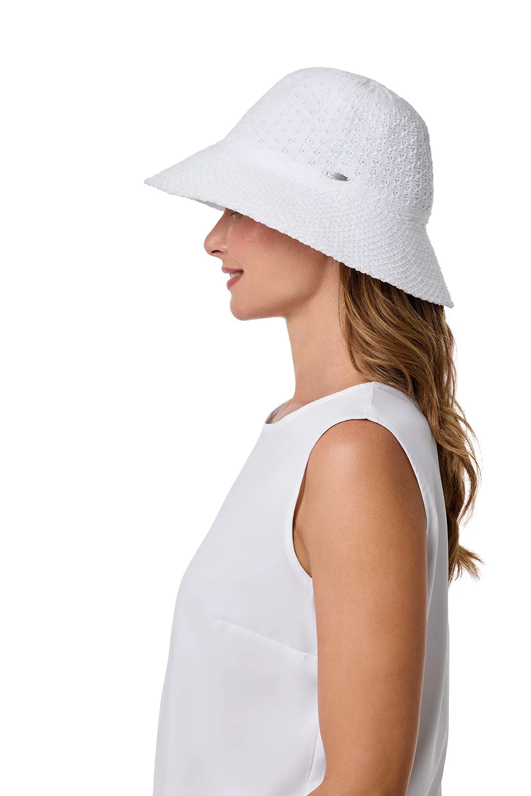 Marina Cloche Sun Hat | White