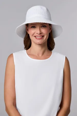 Marina Cloche Sun Hat | White