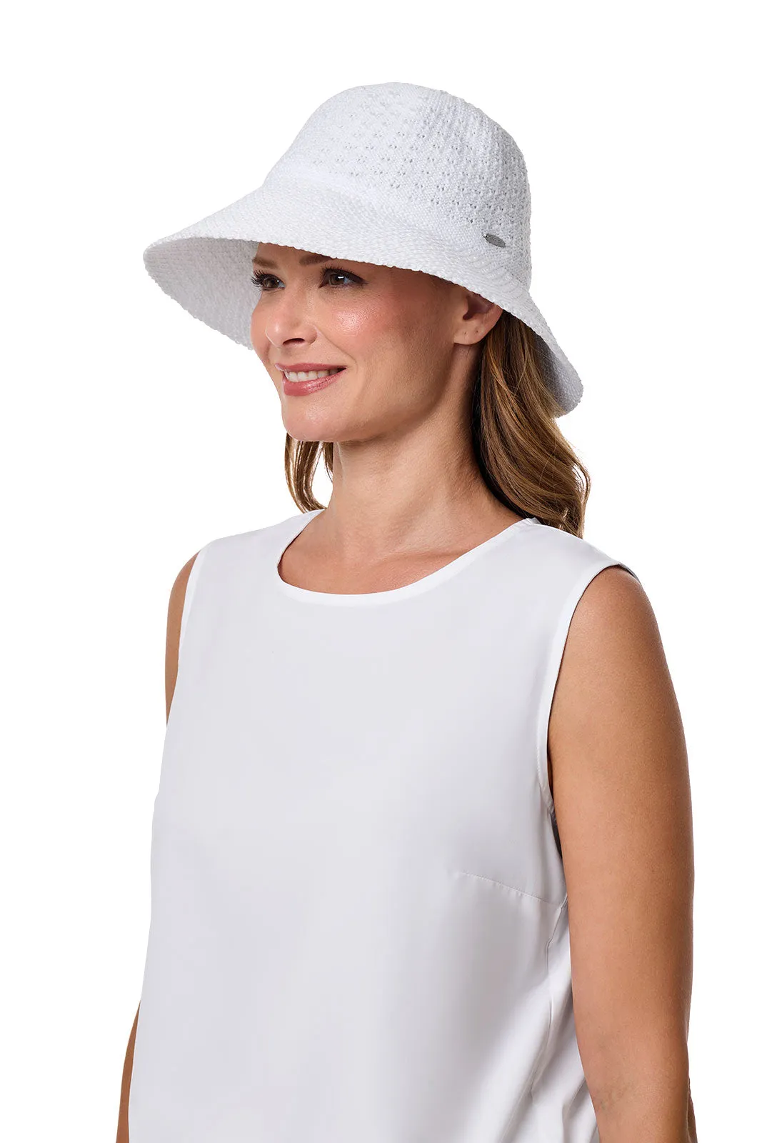Marina Cloche Sun Hat | White