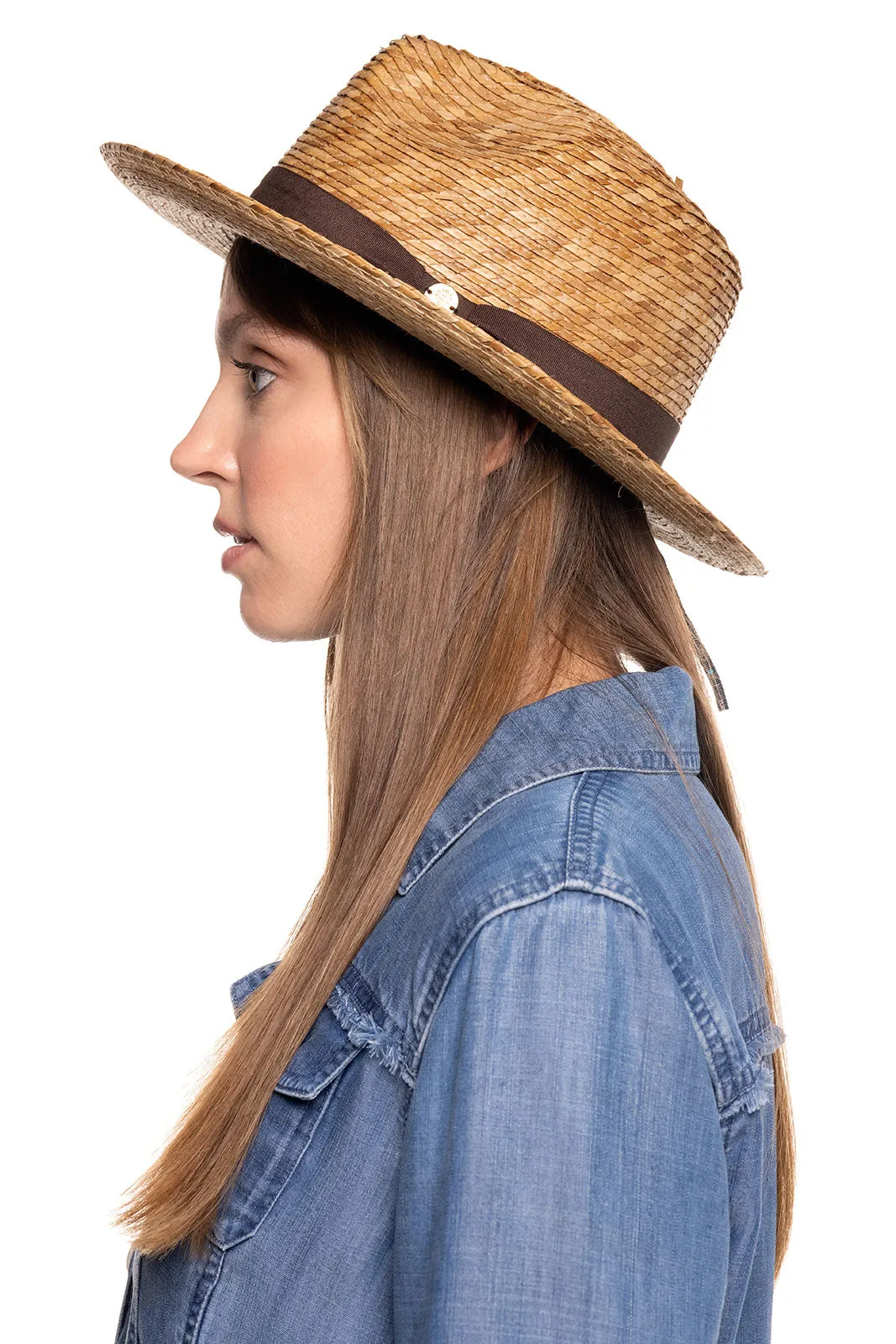 Men's Buri Straw Palm Fedora | Natural