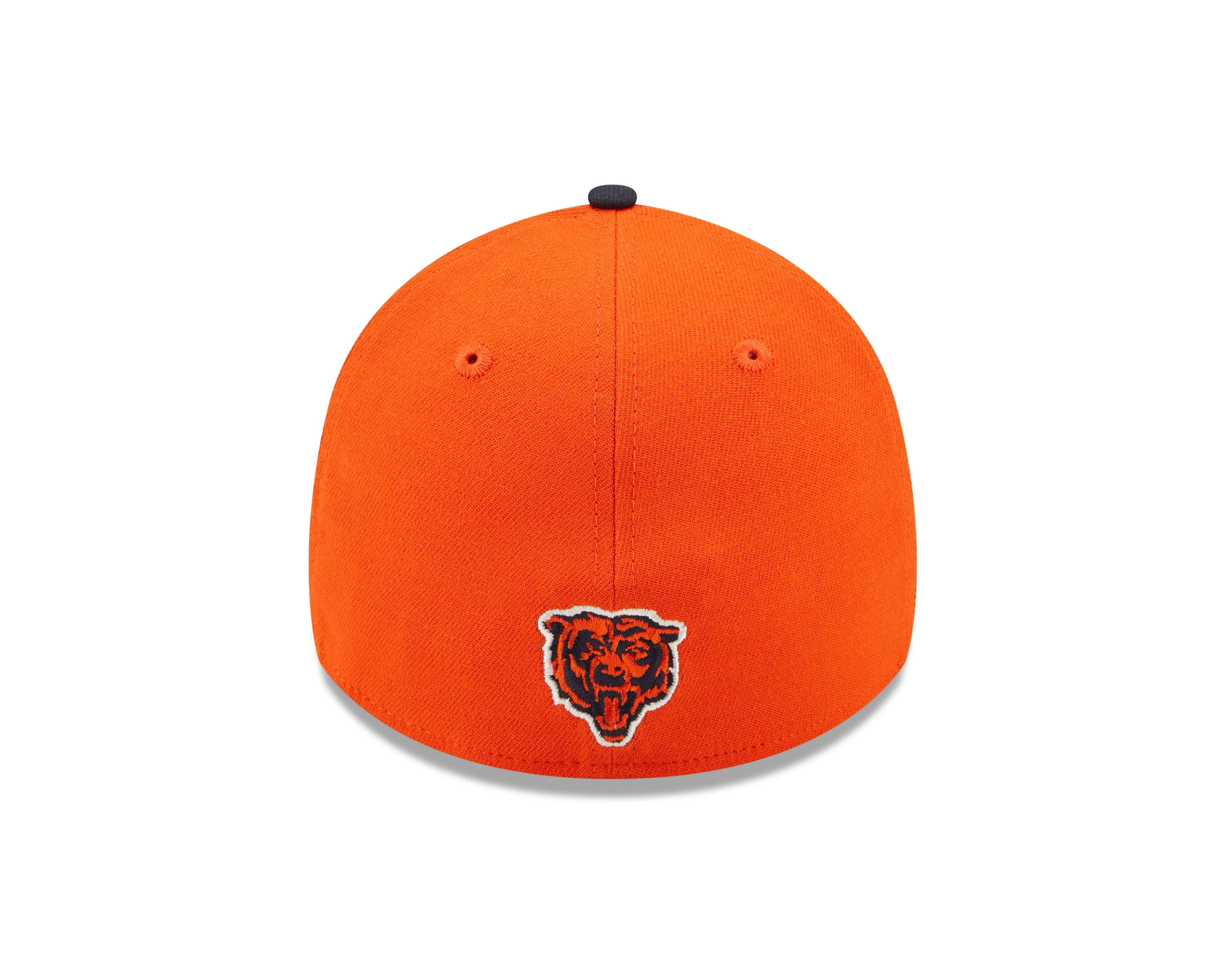 Men's Chicago Bears Mascot Logo New Era Orange/Navy 2022 Sideline 39THIRTY Flex Hat