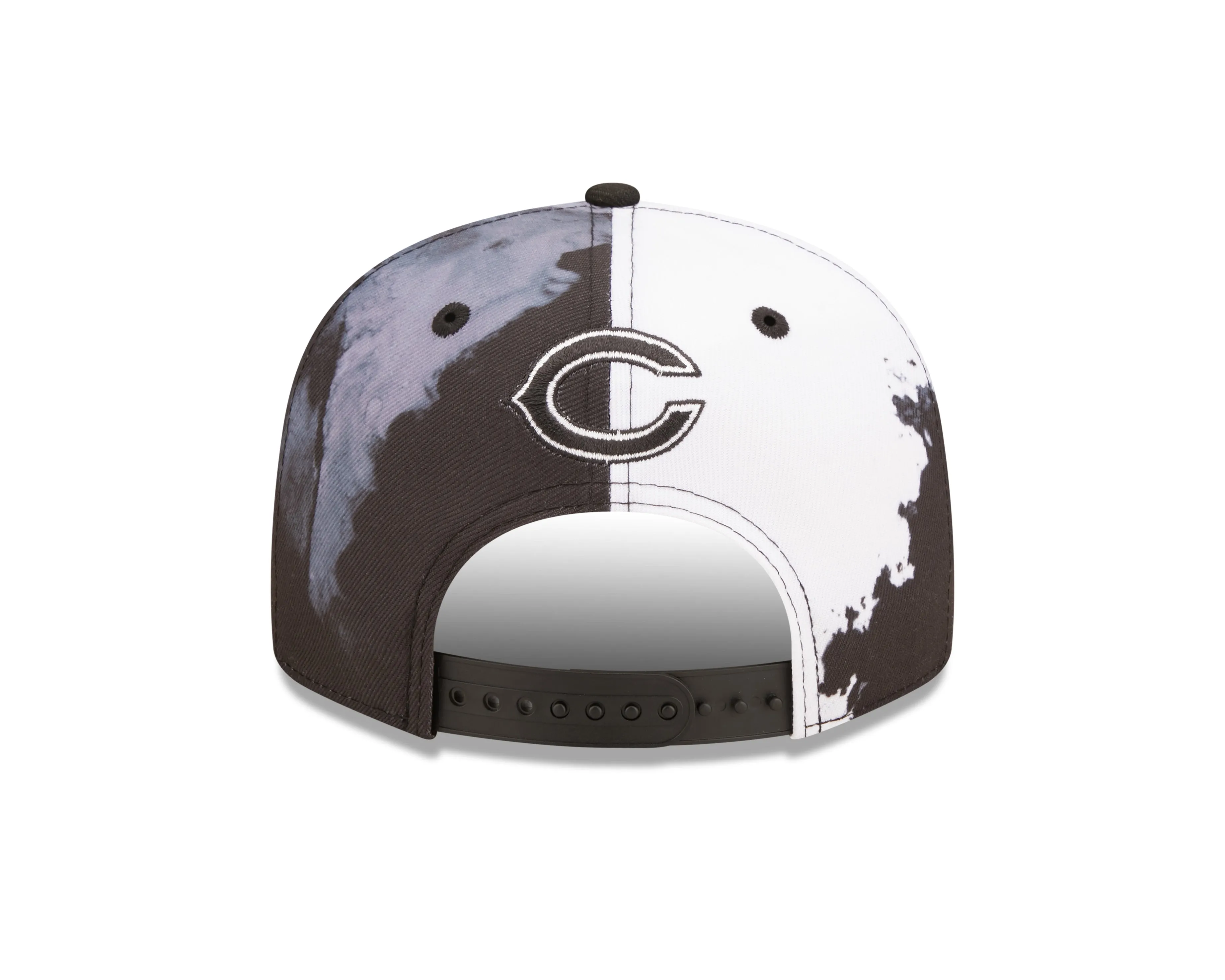 Men's Chicago Bears New Era Black Ink 2022 NFL Sideline Primary Logo 9FIFTY Snapback Adjustable Hat