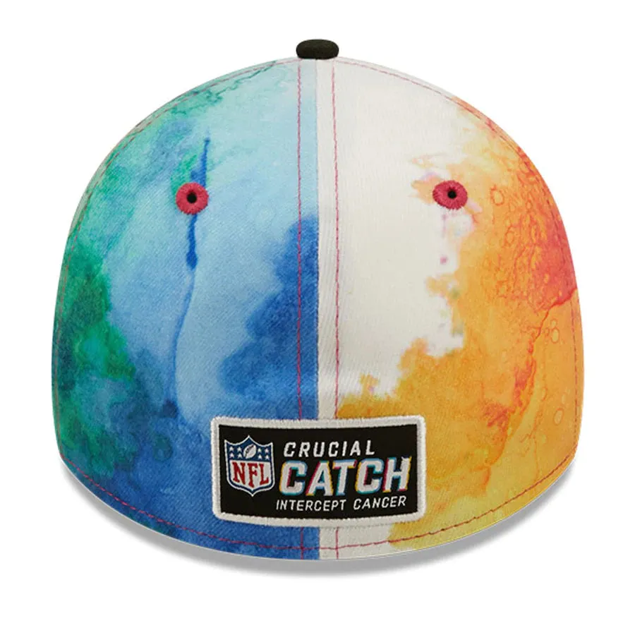 Men's Chicago Bears New Era Crucial Catch 2022 NFL Sideline Mascot Logo Ink 39THIRTY Flex Hat