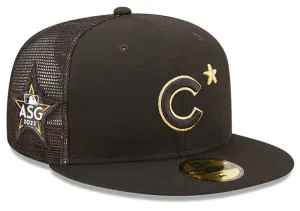 Men's Chicago Cubs New Era Black 2022 MLB All-Star Game On-Field 59FIFTY Fitted Hat