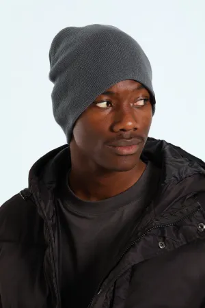 Micro Knit Beanie - Charcoal