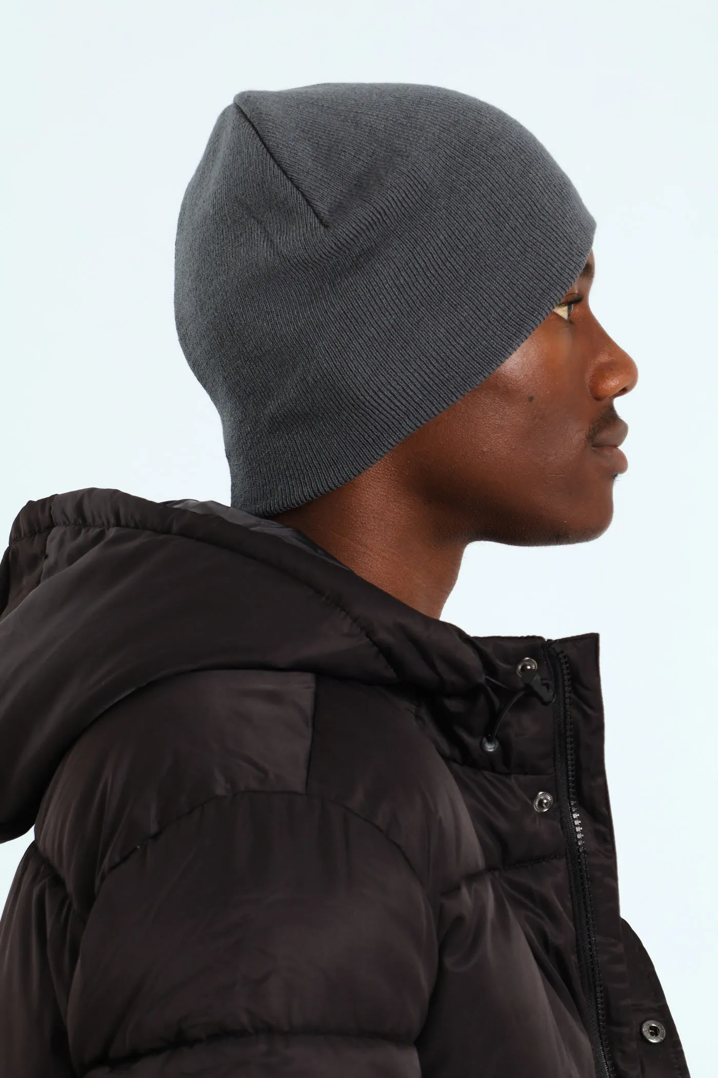 Micro Knit Beanie - Charcoal