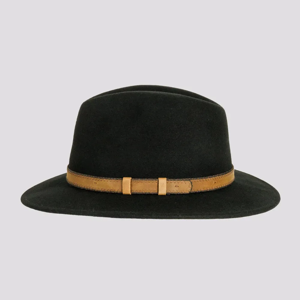 Moab | Womens Crushable Wool Felt Safari Hat with Leather Band