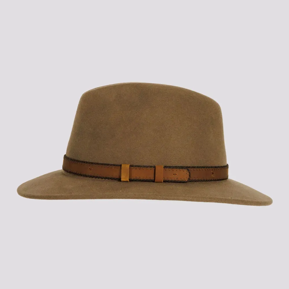 Moab | Womens Crushable Wool Felt Safari Hat with Leather Band