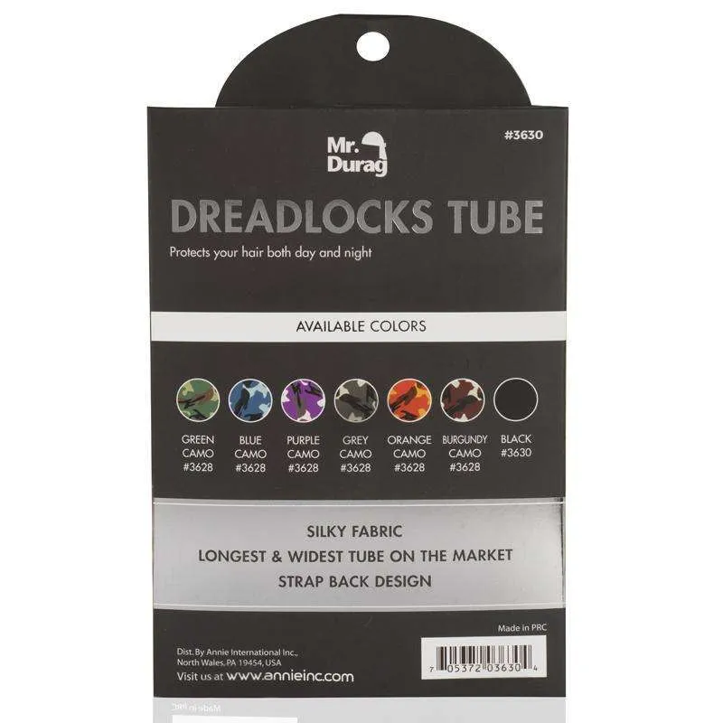 Mr. Durag Dreadlocks Tube with Strap Black