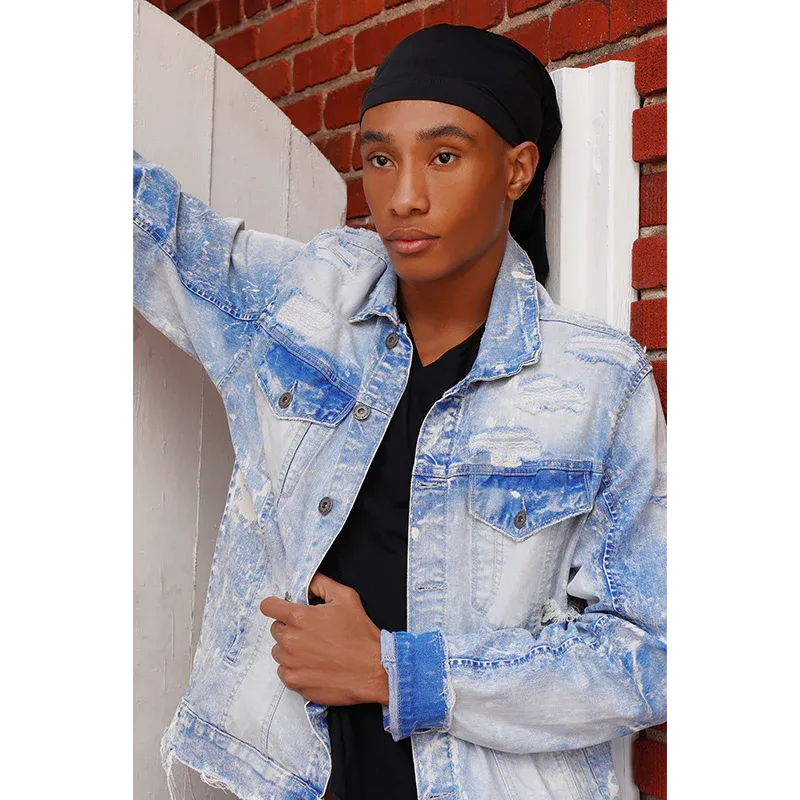 Mr. Durag Dreadlocks Tube with Strap Black