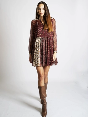 Multicolor Creponne Chemisier Dress