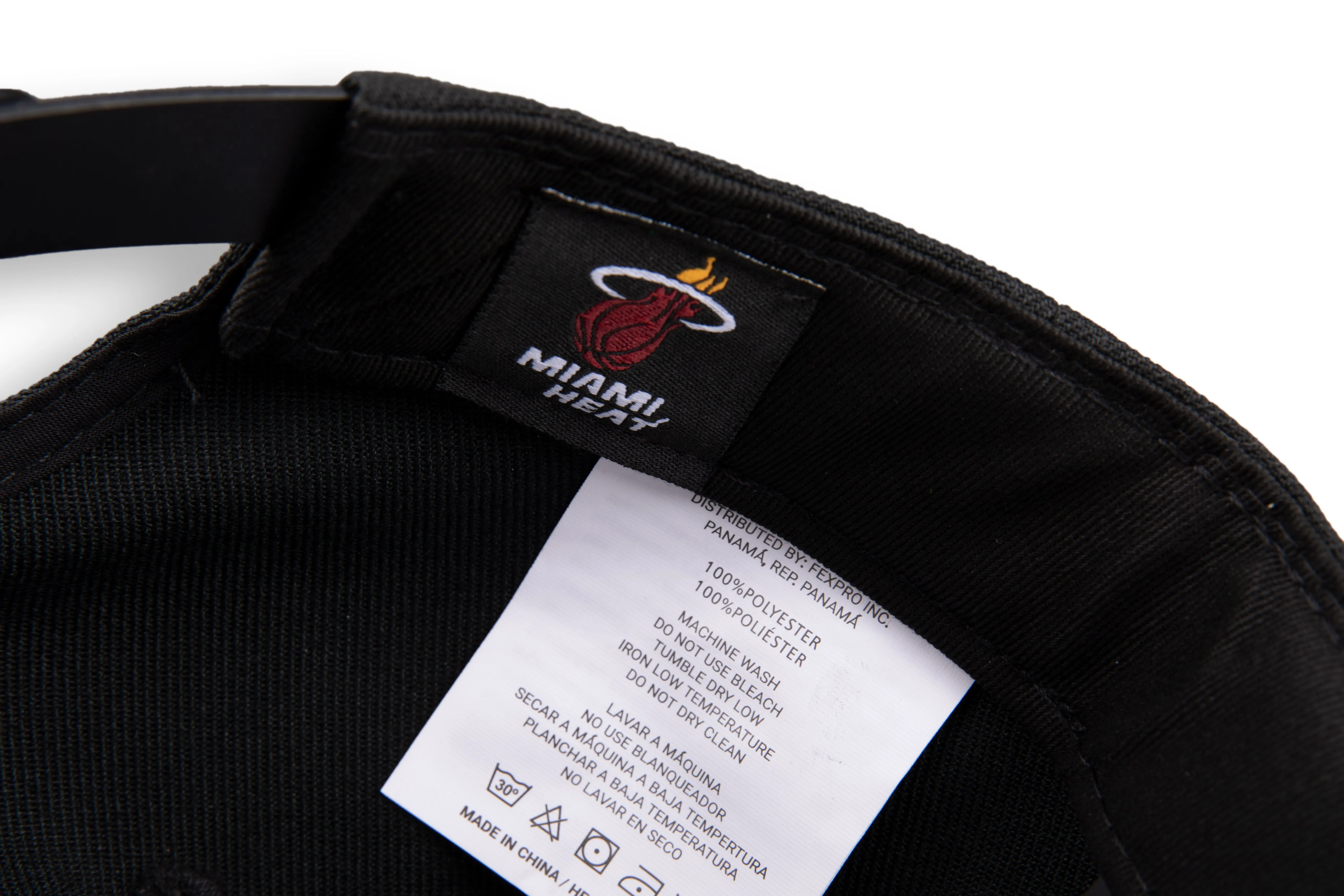 NBA Embroidered Flat Cap - Miami Heat
